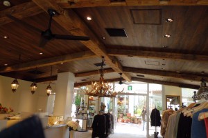 CIMG1247 店内に針葉樹・手斧跡BEAM