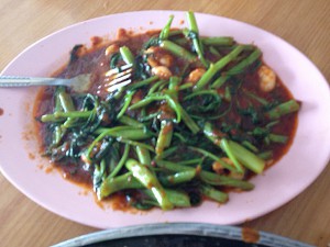 空芯菜炒め
